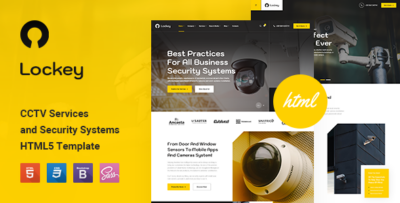 Lockey - CCTV and Security Systems HTML5 Template