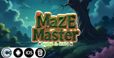 Maze Master Jump & Run - HTML5 Construct3 Game