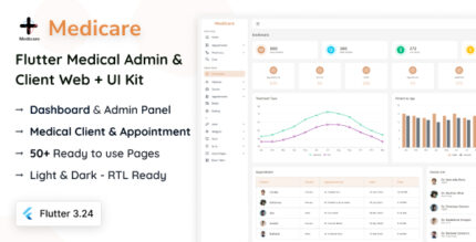 Medicare - Flutter Medical Admin & Client Web