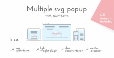 Multiple SVG Popup with Countdown