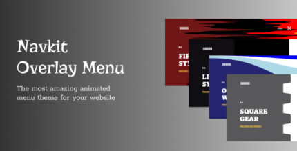 Navkit-Navbar Animated Overlay Menu