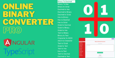Online Binary Converter Pro (Angular 15 & Firebase) Full Production Ready App (Admin Panel, Adsense)