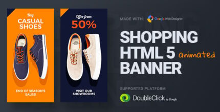 Online Shopping HTML5 Google Banner Ad 23