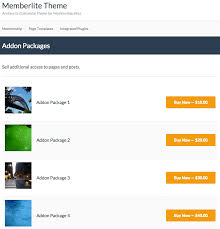 Paid Memberships Pro - Addon Packages