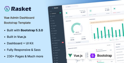 Rasket - Vue.js Admin Dashboard Template