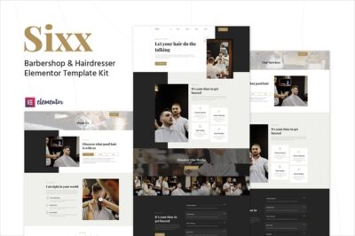 Sixx - Barbershop & Hairdresser Elementor Template Kit