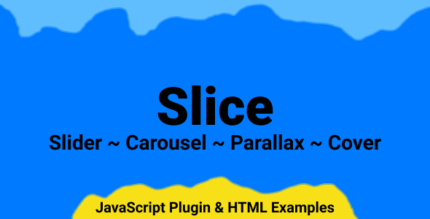 Slice - Responsive jQuery Slider, Carousel and Parallax Plugin