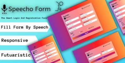 Speecho Form - The Smart Login And Registration Form