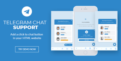 Telegram Chat Support - jQuery Plugin