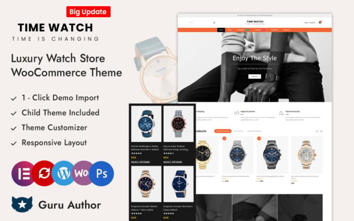 Time Watch Store WooCommerce Theme