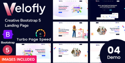 Velofly - Creative Landing Page