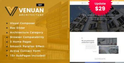 Venuan - Architecture Design WordPress Theme