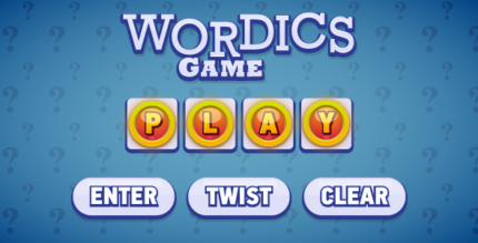 Wordics - HTML5 game. Construct 3 (.c3p) + mobile control