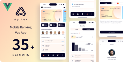 Apitex - Mobile Banking Vue App PWA