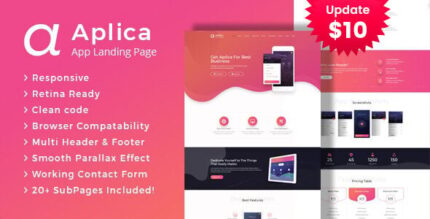 Aplica App Landing HTML Template