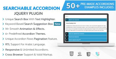 BWL Searchable Accordion jQuery Plugin