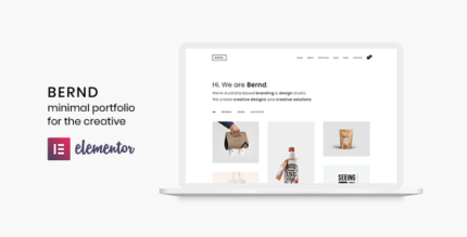 Bernd - Minimal WordPress Portfolio Theme