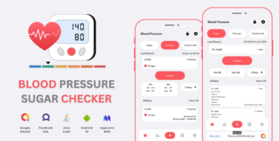 Blood Pressure Sugar Checker with AdMob Ads Android