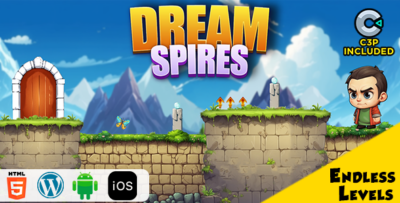 Dream Spires HTML5 Construct 3 Game