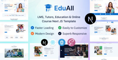 EduAll - Education & Online Course LMS Tutors React Next JS Template