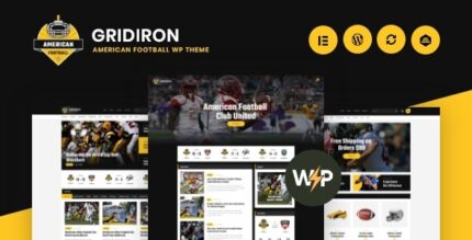 Gridiron American Football & NFL Superbowl Team WordPress Theme