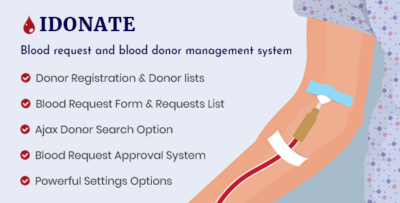 IDonatePro - Blood Donation Management Plugin