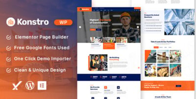 Konstro – Construction WordPress Theme