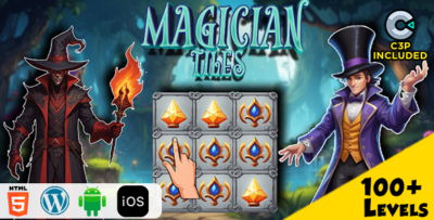 Magician Tiles HTML5 Construct 3 Game