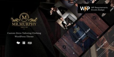 Mr Murphy - Custom Dress Tailoring Clothing WordPress Theme