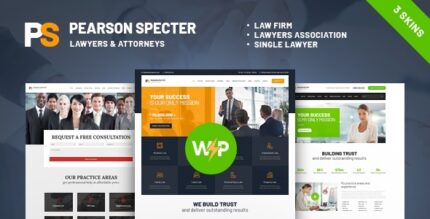 Pearson Specter Lawyer & Attorney WordPress Theme