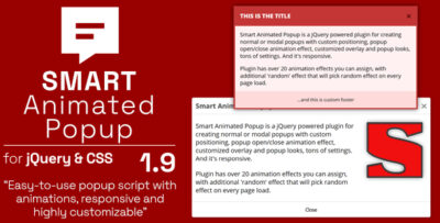 Smart Animated Popup - jQuery Popups Plugin