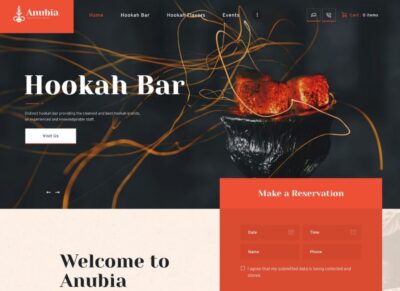 William Hookah Bar Tobacco WordPress Theme