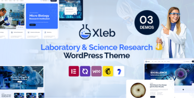 Xleb - Laboratory & Science Research WordPress Theme