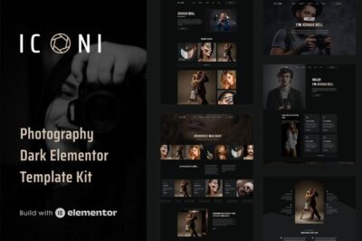 Iconi - Photography & Portfolio Elementor Template Kit