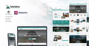 Maleka - Adventure Travel Agency Wordpress Elementor Template Kit