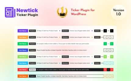 Newtick - Ticker WordPress Plugin for Sticky and Sidebar