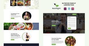 Nutrilight - Health and Fitness Elementor Template