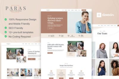 Paras - Business Coach for Women Elementor Template Kit