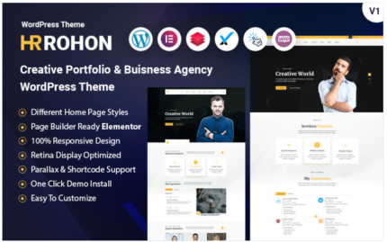 Rohon - Business Solution Creative Personal Portfolio WordPress Theme Rohon - Business Solution Creative Personal Portfolio WordPress Theme