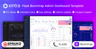 Xintra - Bootstrap Flask Admin Dashboard Template