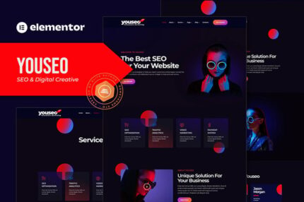 Youseo - SEO & Digital Creative Agency Elementor Template Kit