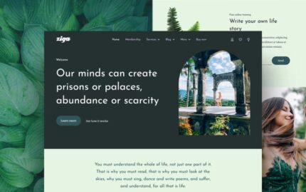 Ziga – Healer & Life Coach Elementor Template Kit