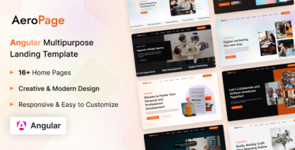 AeroPage - Angular Multipurpose Landing Page Template