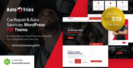 AutoTrics – Car Repair & Auto Service FSE WordPress Theme