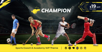 Champion - Coach & Sports Club WordPress Theme