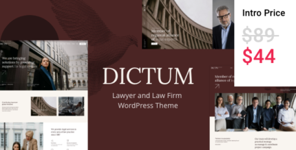 Dictum - Lawyer and Law Firm WordPress Theme