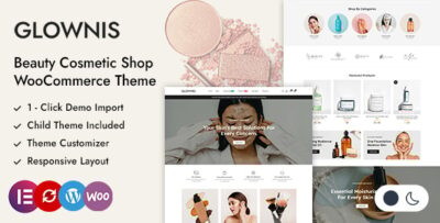 Glownis - Beauty and Cosmetics Shop WordPress WooCommerce Theme