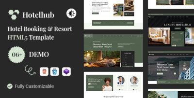 Hotelhub – Hotel Booking & Travel Resort HTML5 Template