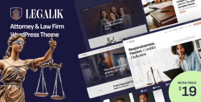 Legalik - Attorney & Law Firm WordPress Theme