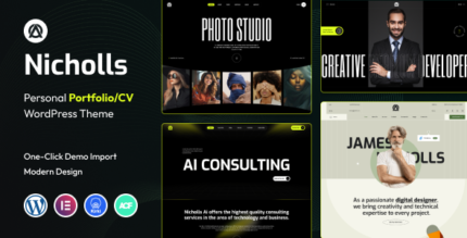 Nicholls - Multipurpose Personal Portfolio WordPress Theme